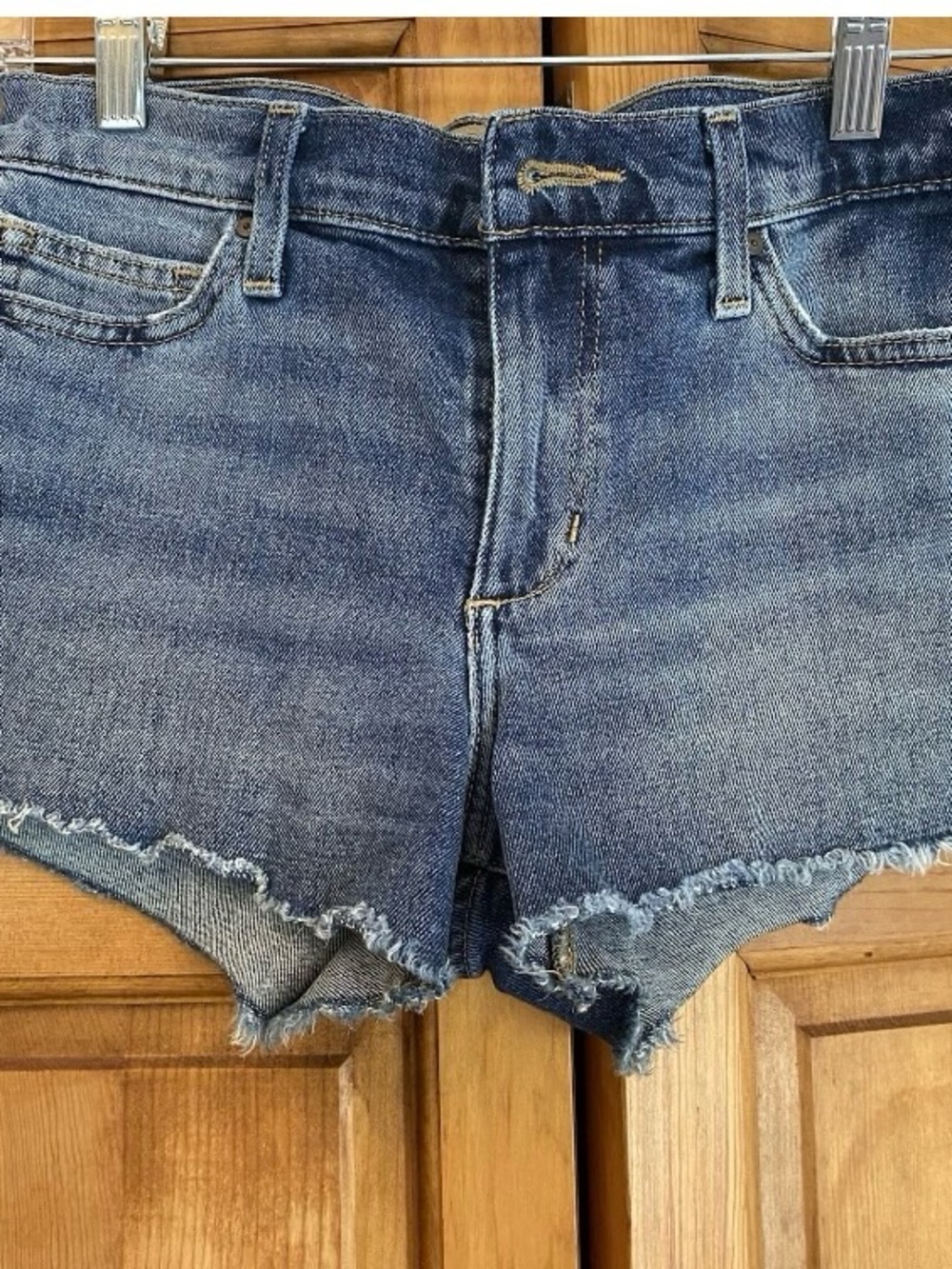 Joe's Jeans Distressed Raw Hem Denim Shorts - Blue Wash